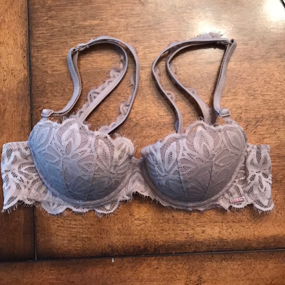 Pink Victoria Secret bra. Date Push Up. 32A